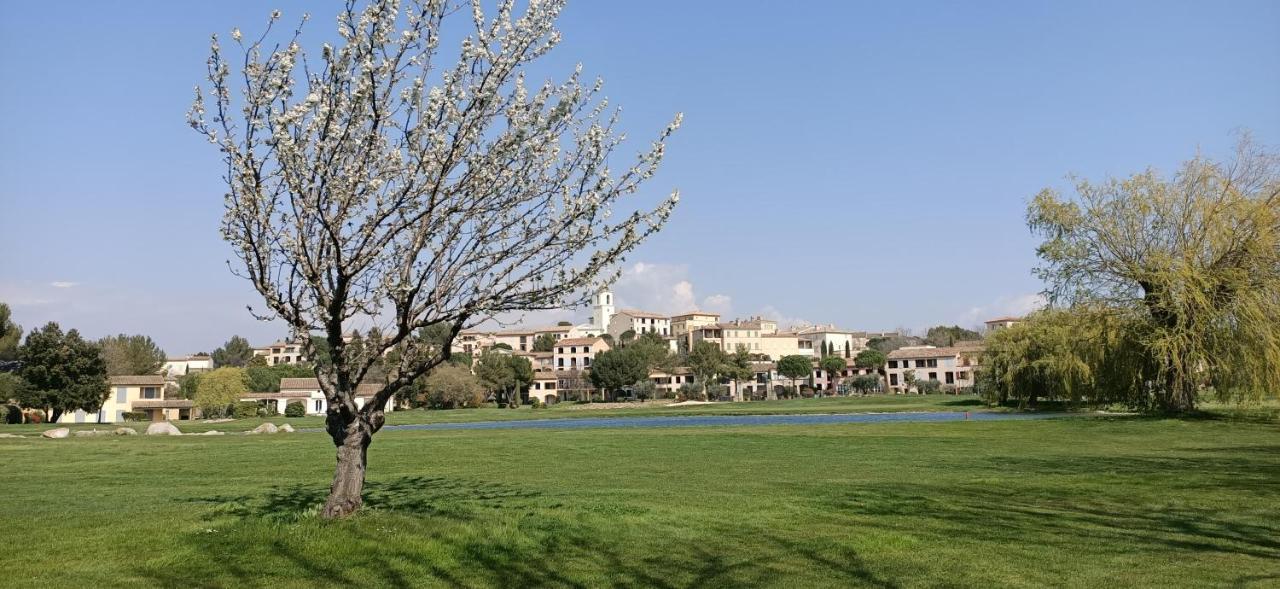 Charmant T2 climatisé avec belle vue , Golf de Pont-Royal Mallemort Exterior foto
